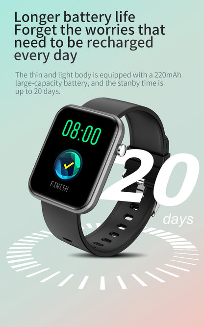Smartwatch avanzado con tres bandas y monitor de actividad y bienestar 
