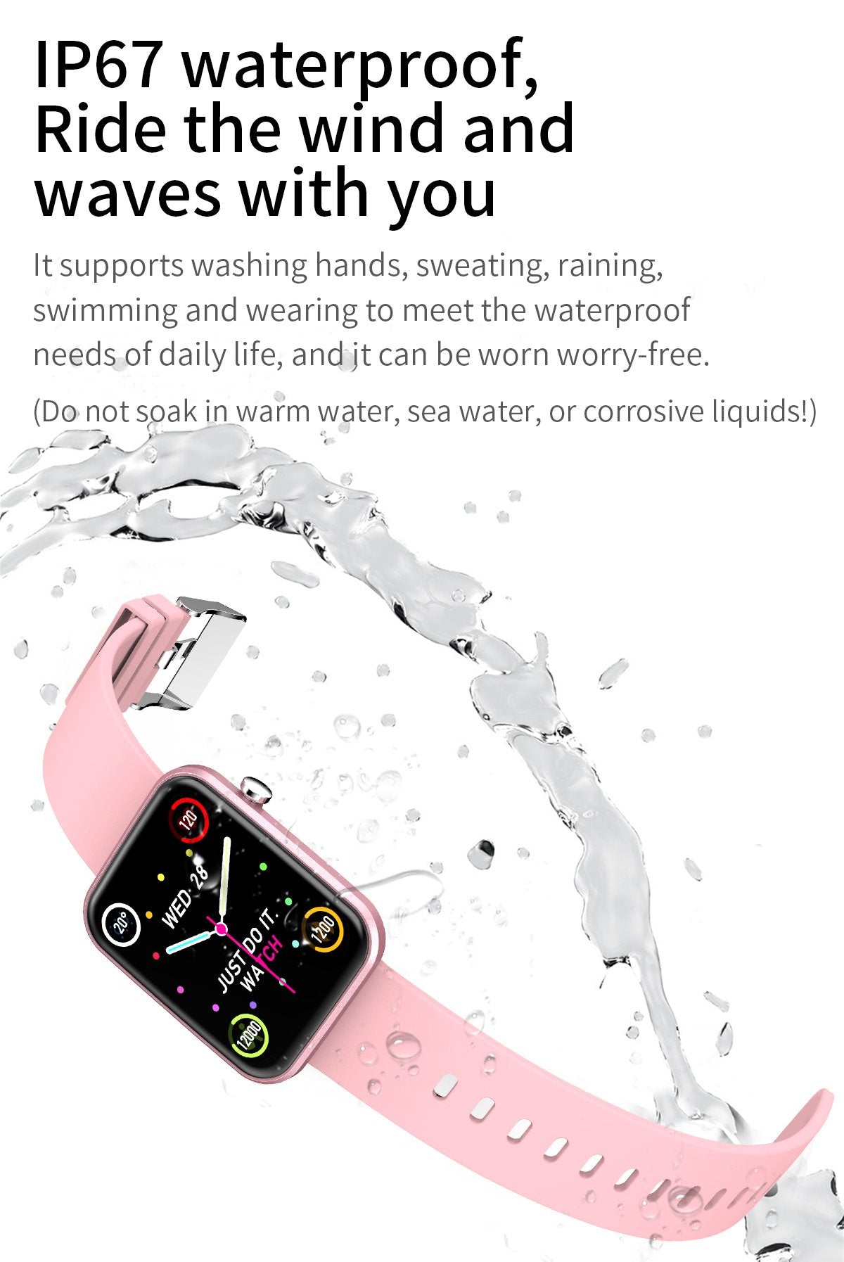 Smartwatch avanzado con tres bandas y monitor de actividad y bienestar 