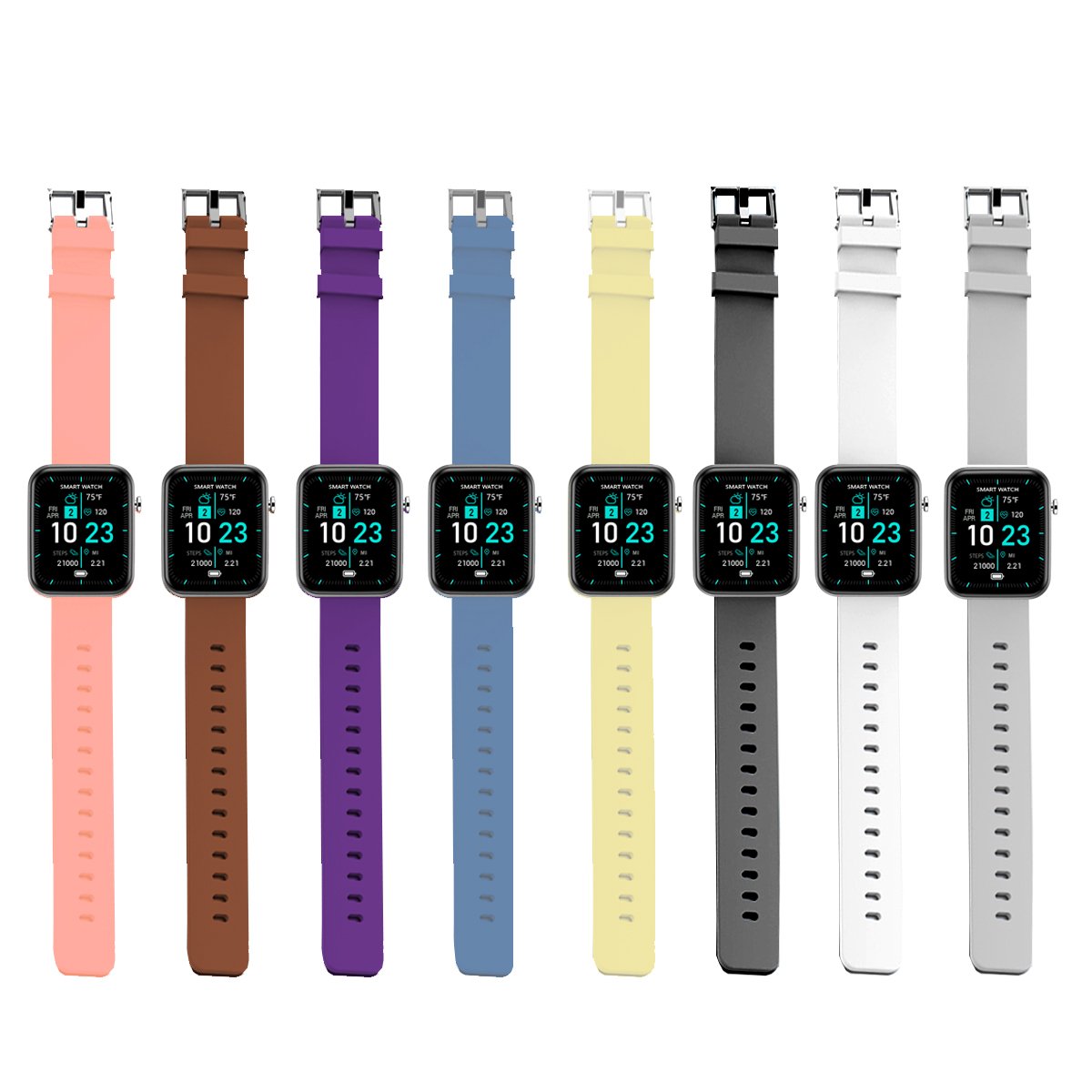 Smartwatch avanzado con tres bandas y monitor de actividad y bienestar 