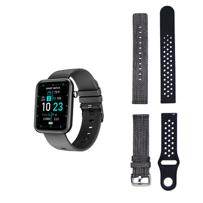 Smartwatch avanzado con tres bandas y monitor de actividad y bienestar 
