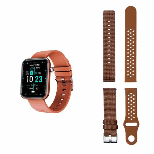 Smartwatch avanzado con tres bandas y monitor de actividad y bienestar 