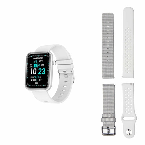 Smartwatch avanzado con tres bandas y monitor de actividad y bienestar 