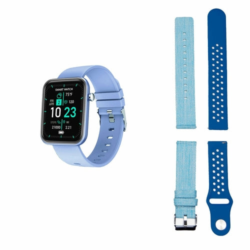 Smartwatch avanzado con tres bandas y monitor de actividad y bienestar 