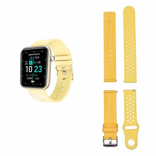 Smartwatch avanzado con tres bandas y monitor de actividad y bienestar 