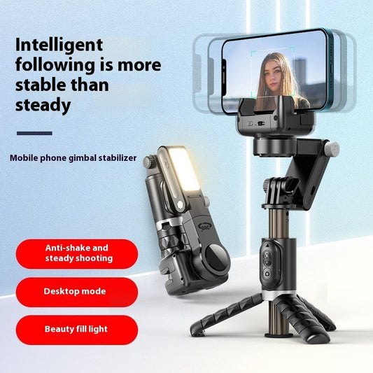 360° Mobile Phone Stabilizer with Remote, Anti-Shake & Panoramic Tripod Head