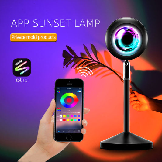 Projector APP/Remote Control Sunset Lamp Rainbow Sunset Lamp 